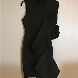 Fashion nova black ruffled dress